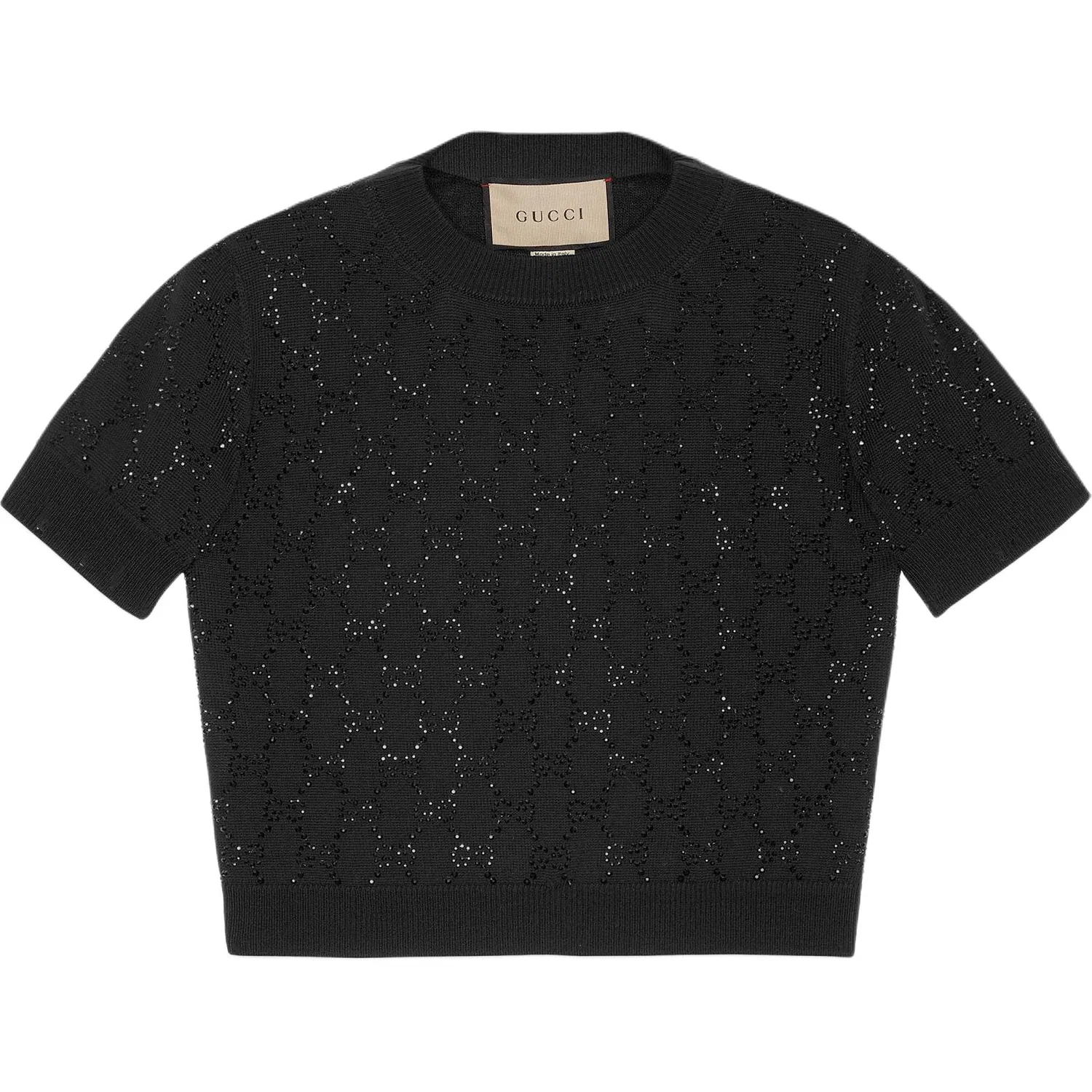 Женский свитер с круглым вырезом Black GUCCI