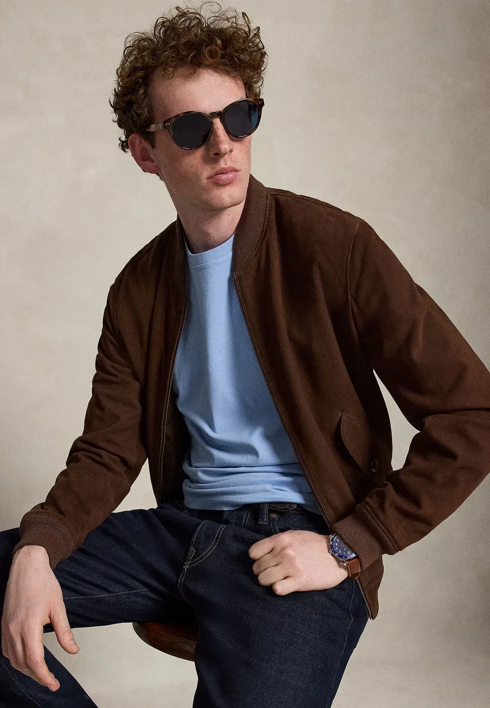 Футболка с коротким рукавом - базовая модель Polo Ralph Lauren, Chambray Blue/C7553 — фото 4
