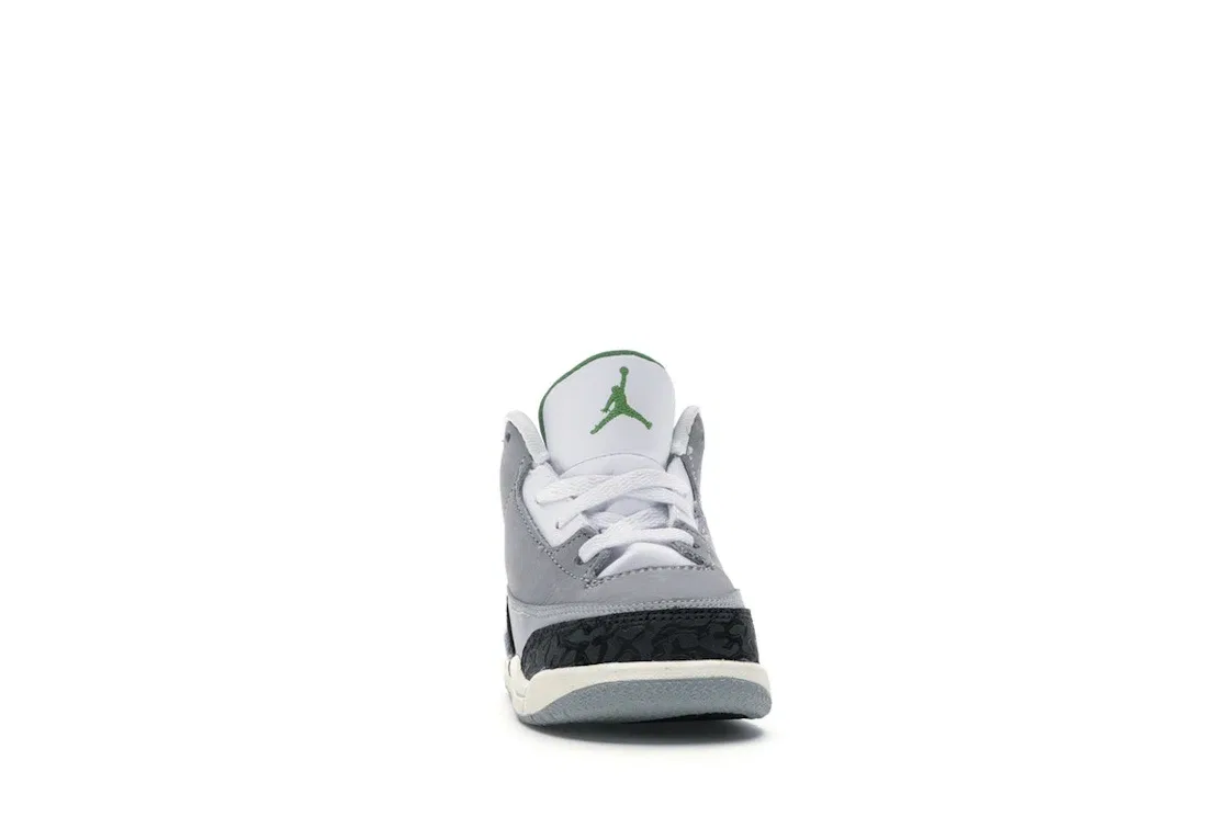Детские кроссовки Lifestyle Jordan 3 Retro, Chlorophyll Black White — фото 2