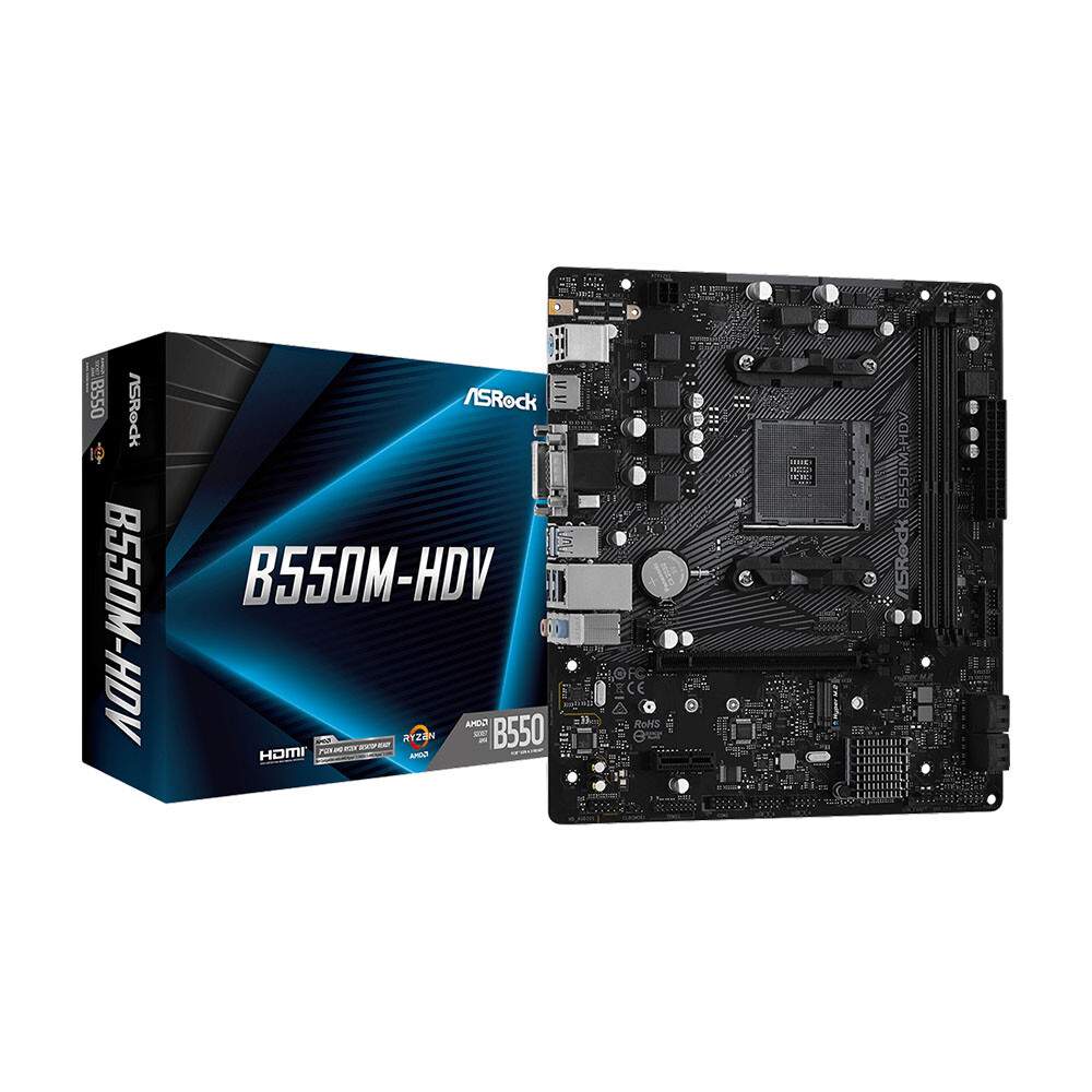 

Материнская плата ASRock B550M-HDV, AM4, DDR4