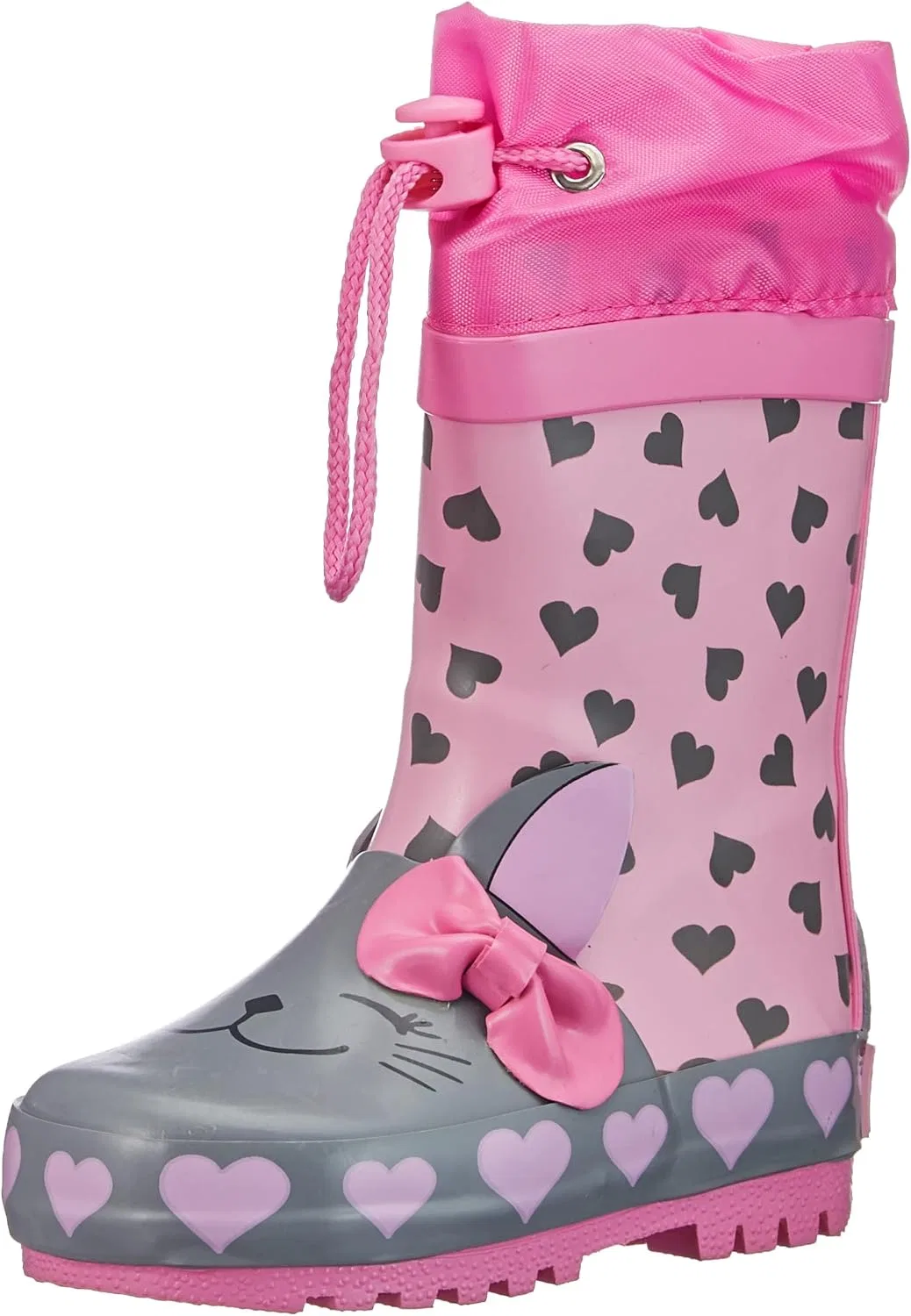 Детские сапоги для девочек со шнуровкой Playshoes, Pink