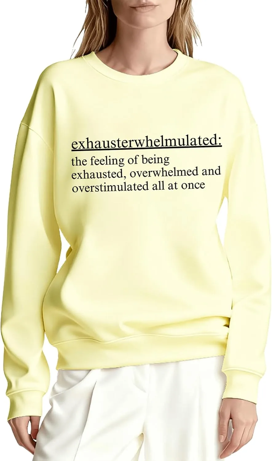 

Толстовка с принтом "The Feeling Of Being Exhausted" Yuisi Doxn