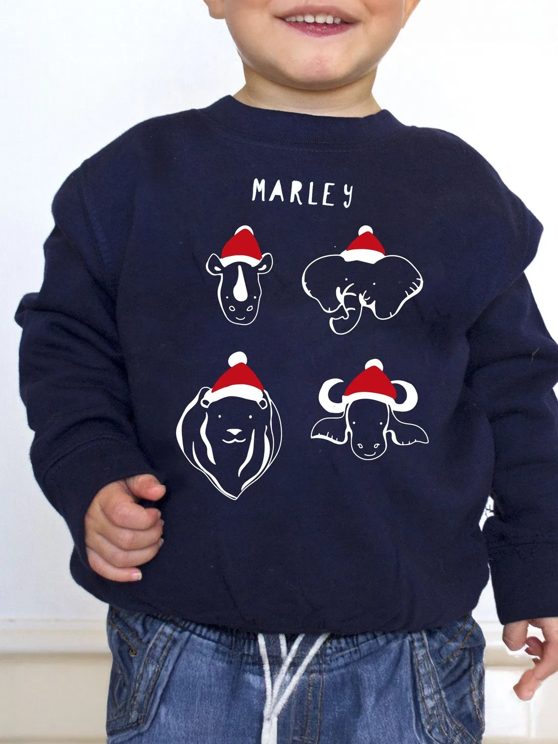 Свитер детский Christmas Safari Solesmith, синий