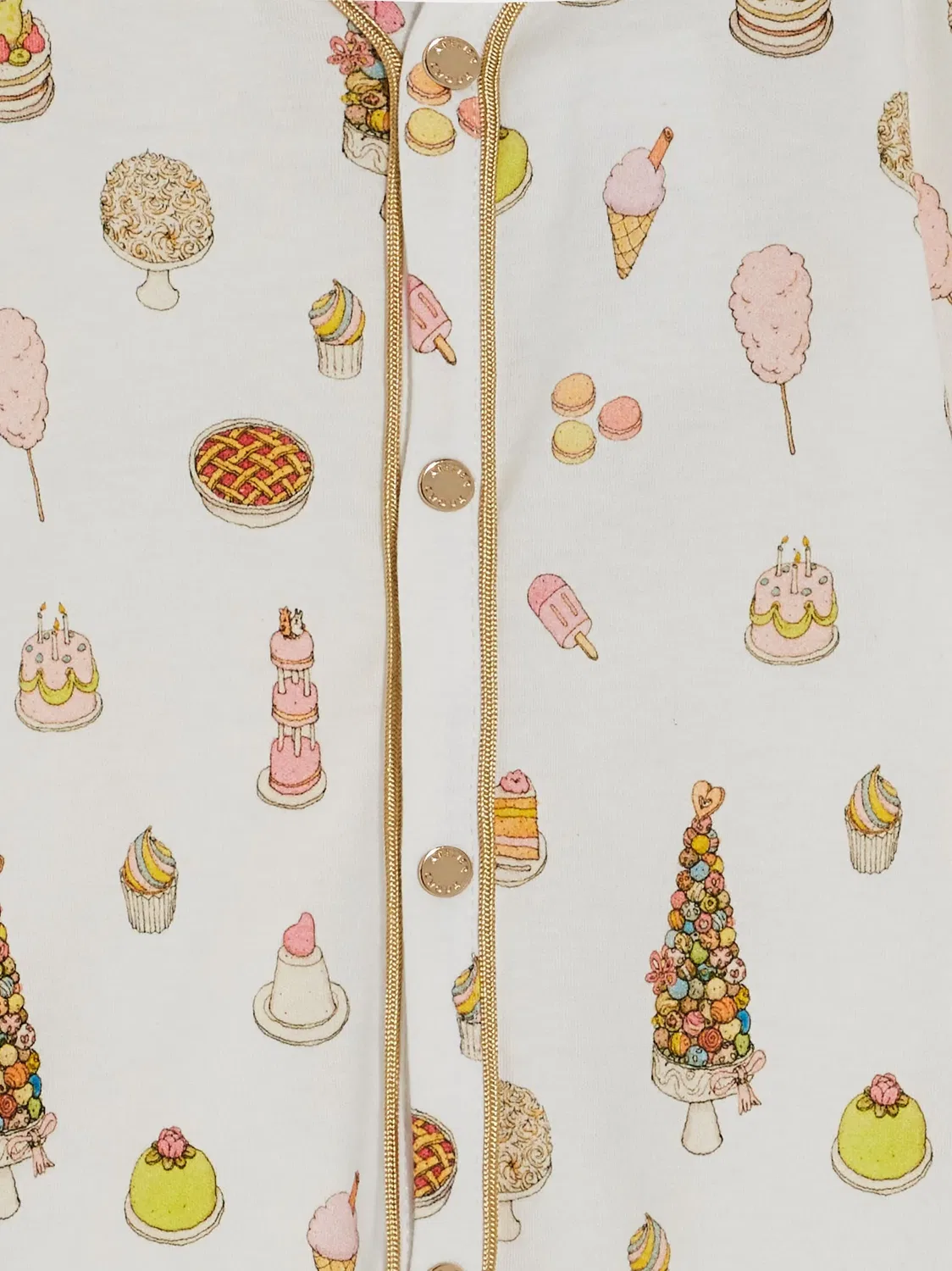 Пижама Sweetie Pie из органического хлопка Atelier Choux, нейтральные — фото 2
