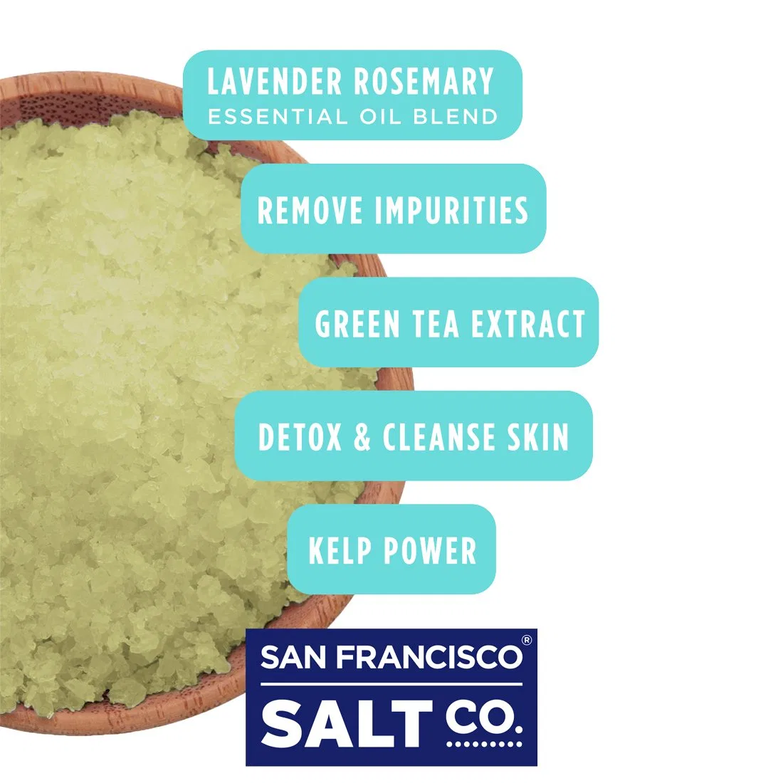 Соль для ванны Detox Soak, San Francisco Bath Salt Company, 907 г, Лаванда и Розмарин — фото 2