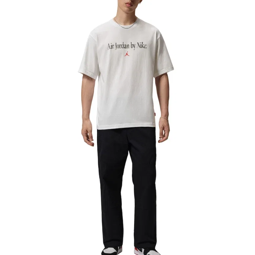 Мужская футболка хлопковая Jordan Brooklyn T-Shirt, белый — фото 3
