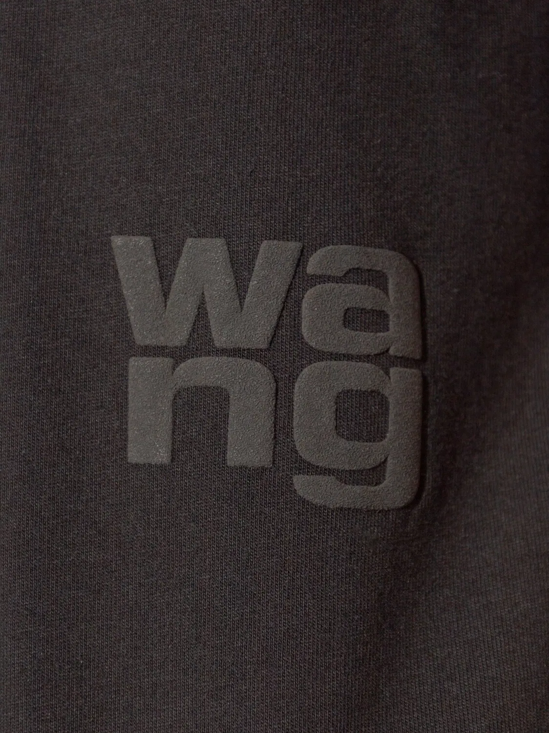 Футболка с логотипом из хлопка Alexander Wang, черный — фото 2