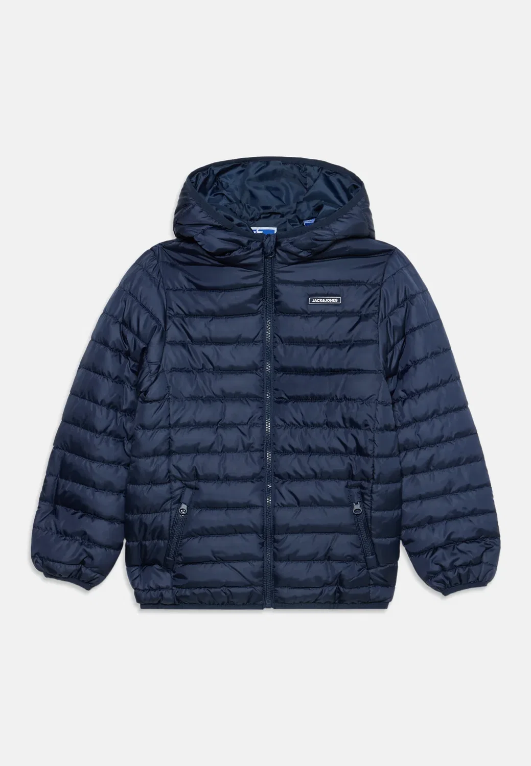 Легкая пуховая куртка Jjelvis с капюшоном - легкая куртка Jack & Jones Junior, Navy Blazer — фото 3