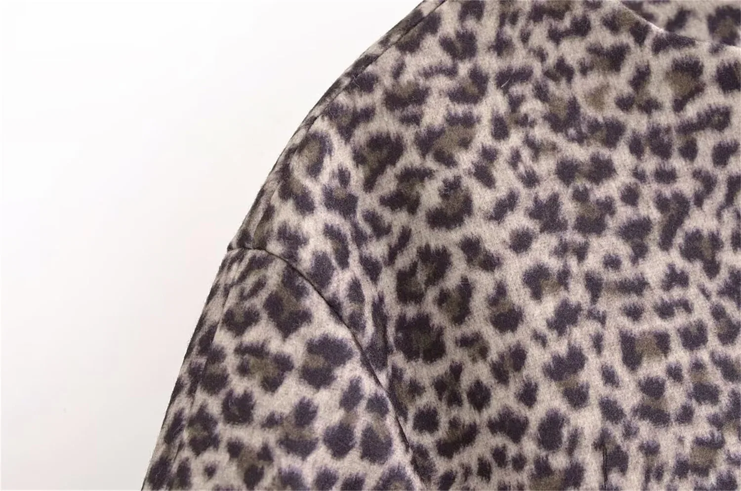 Женский жакет с принтом Leopard Button Short Jacket, 2 — фото 4