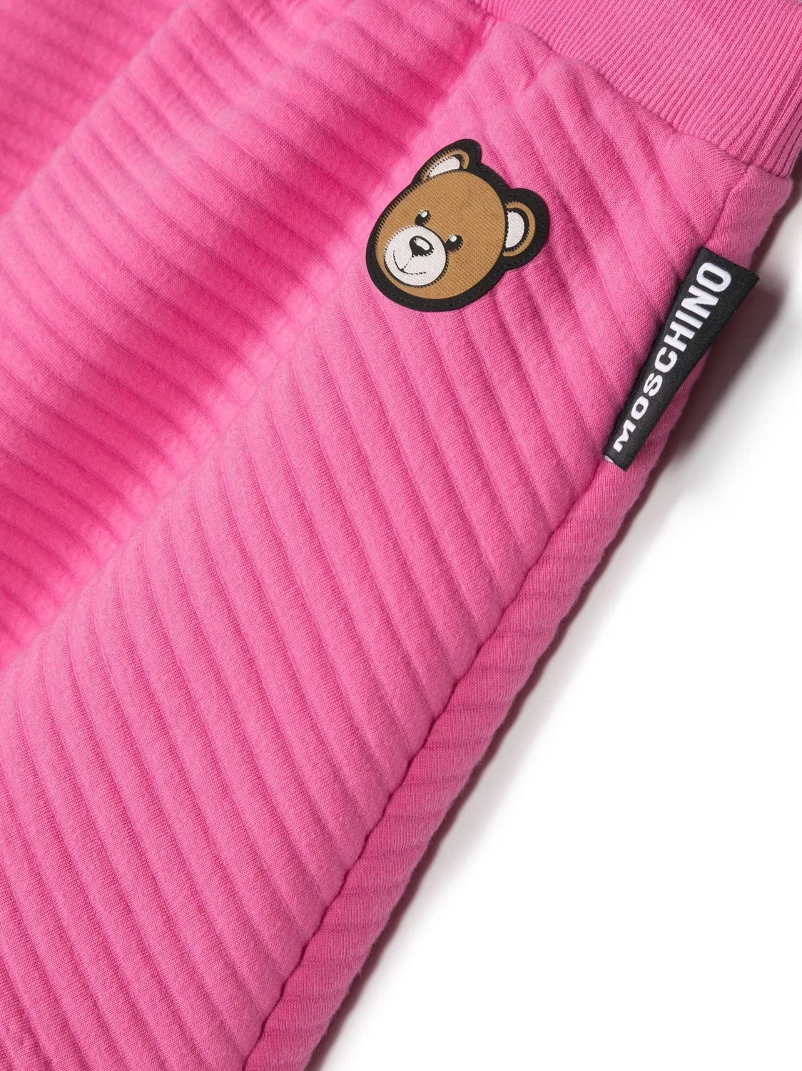 Юбка мини с вышивкой медвежонка Kids Teddy Bear Embroidered Mini Skirt Moschino, Strawberry Moon — фото 3