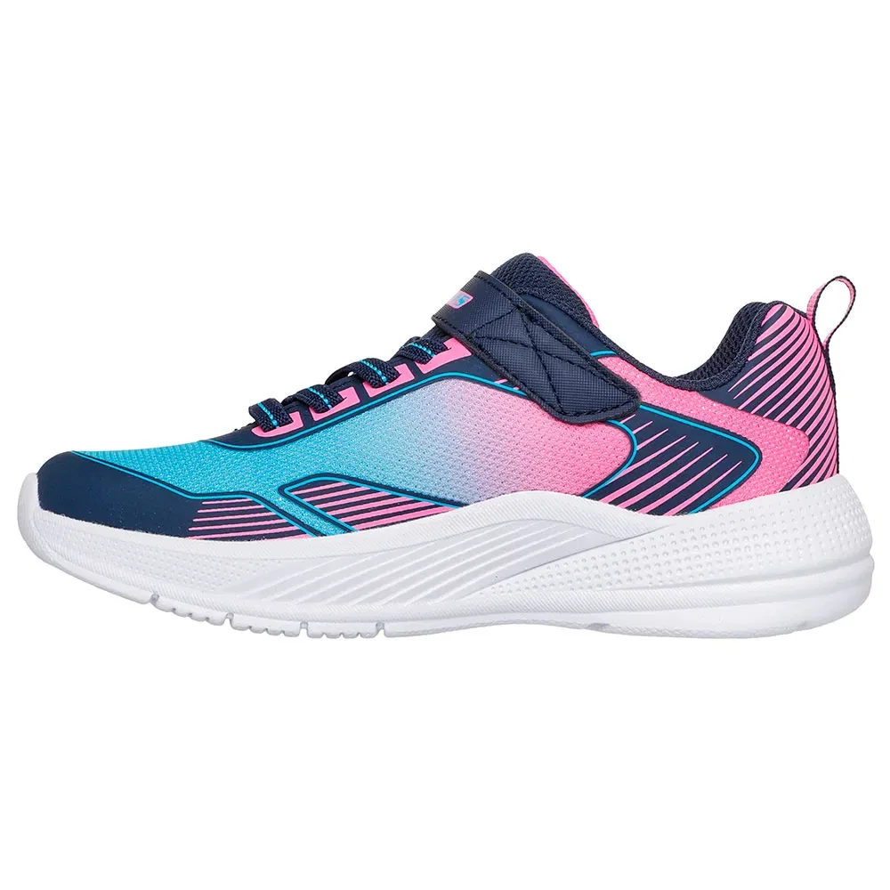 Детские кроссовки для девочек с принтом Microspec Advance Skechers, Blue — фото 3