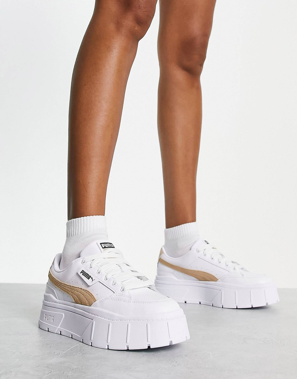 Кроссовки Puma Mayze Stack, бело-бежевый