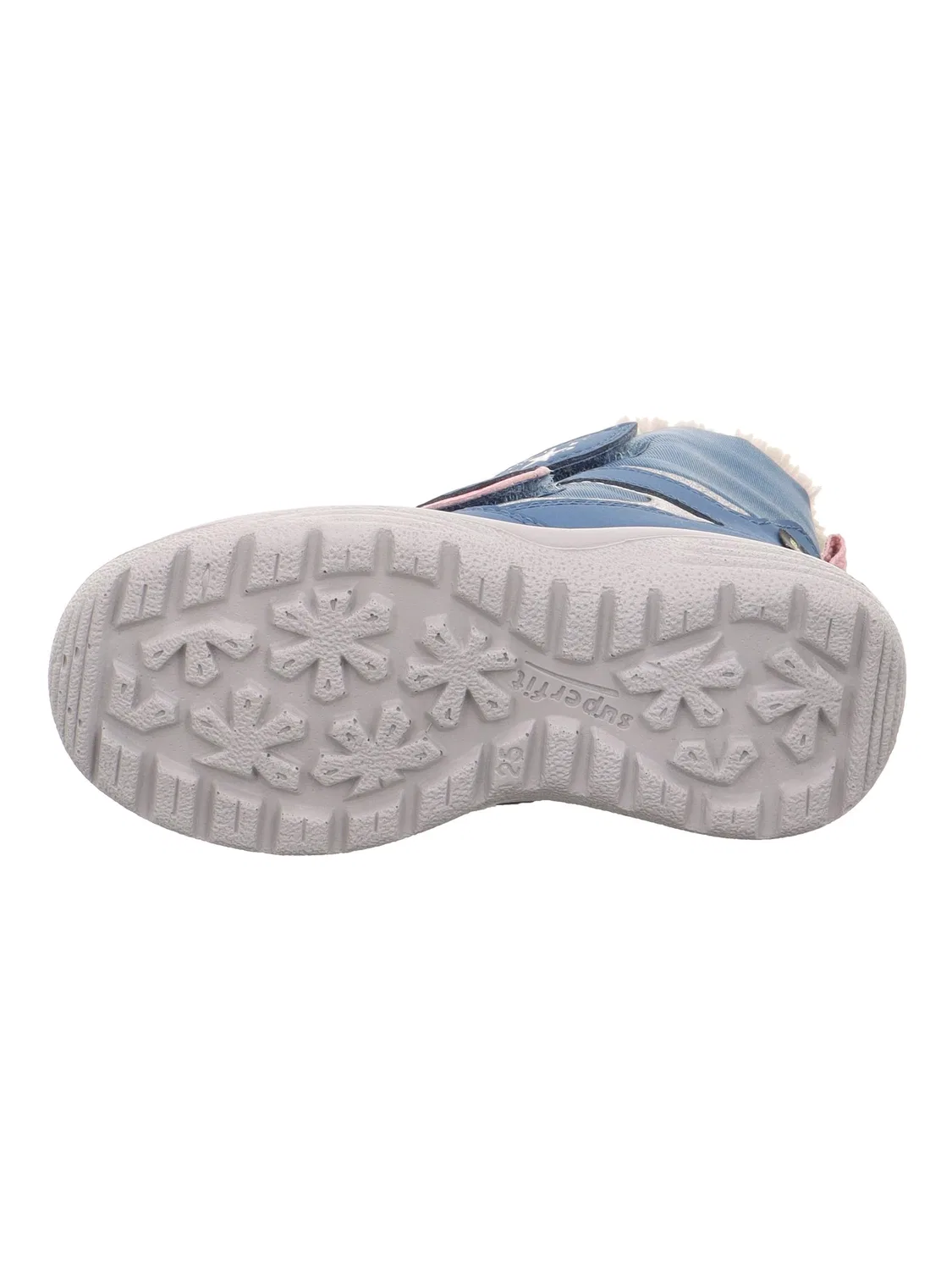 Детские снежные ботинки для девочек с принтом Crystal Superfit, Blue Grey 8020 — фото 4