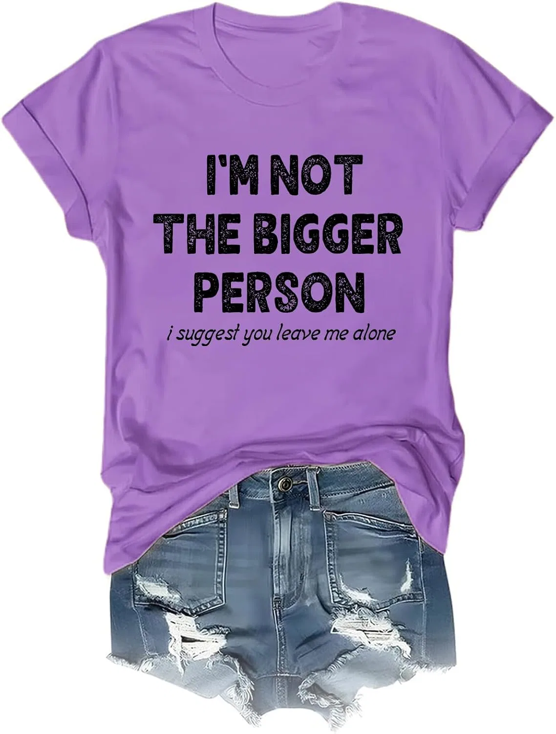Мужская футболка с принтом I'm Not The Bigger Person Generic, Purple