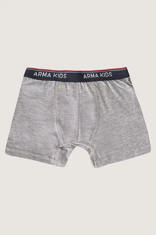Детские трусы для мальчиков хлопковые комплект 3 шт Boys boxer 3 pack colorful Arma Yıldız, Blue Gray Black — фото 4