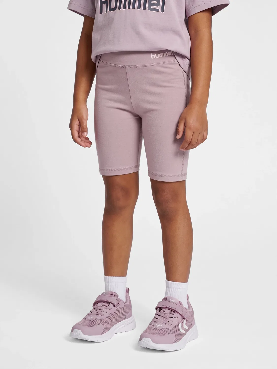 Шорты короткие для девочки Hmljr High Hummel, серый