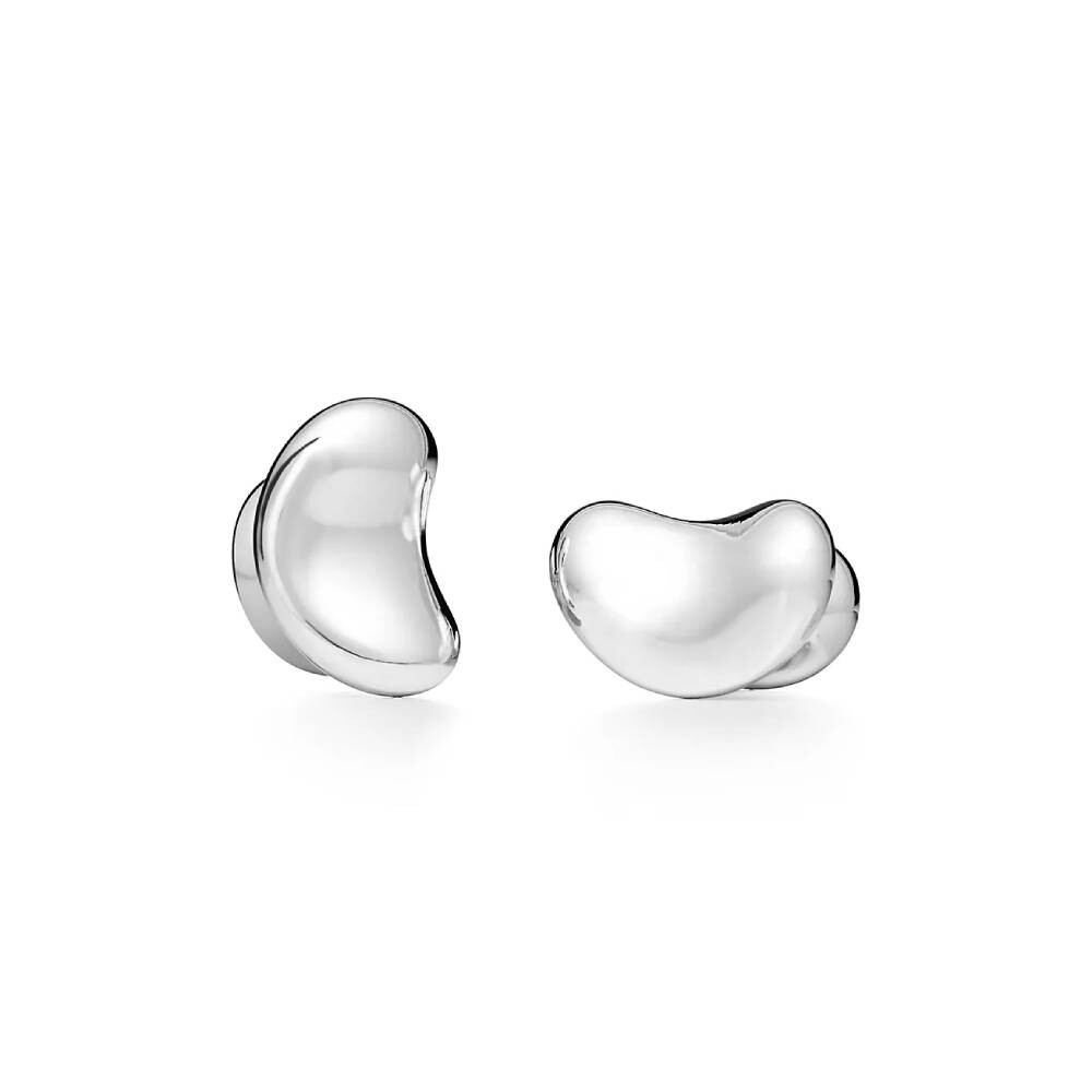 Запонки Tiffany & Co. Bean Design, серебро