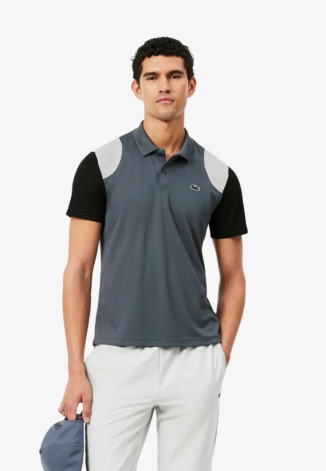 Рубашка поло Lacoste, Gris Noir-Zd