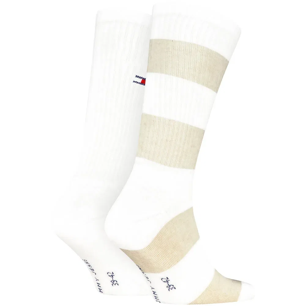 Женские носки с фирменной вышивкой Tommy hilfiger Rugby Crest, 2 пары, White — фото 2
