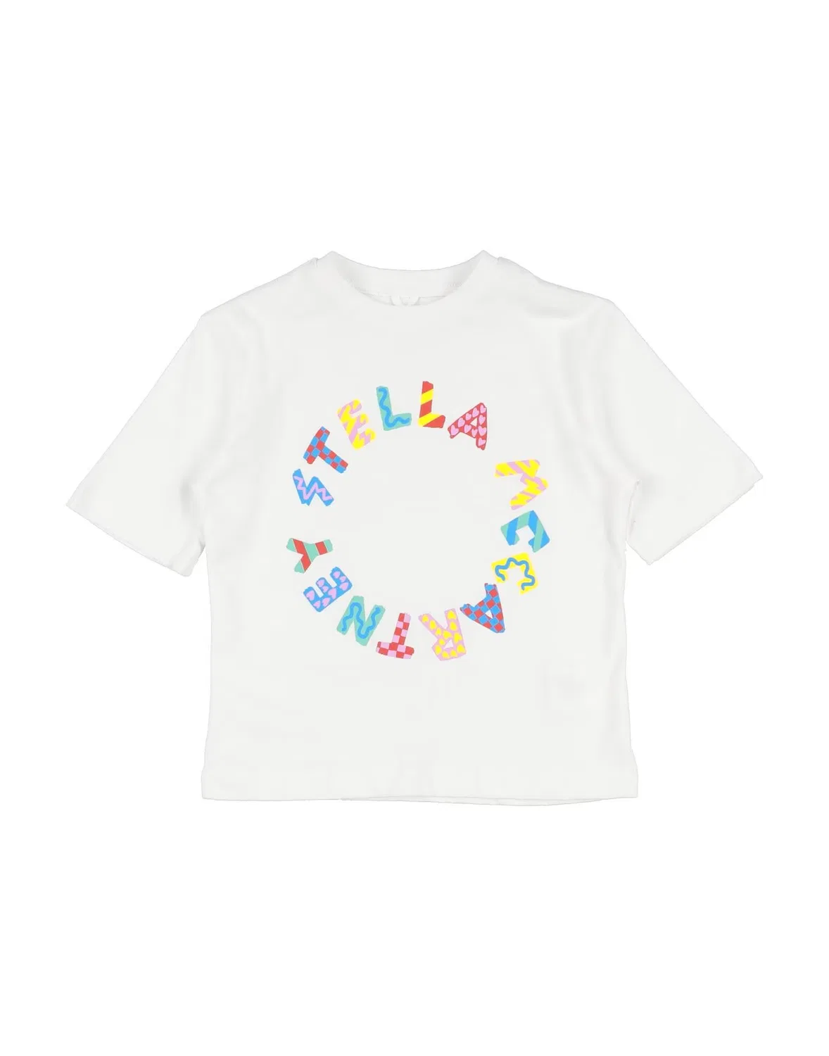 Детская футболка для девочек с принтом Stella McCartney Kids, белый