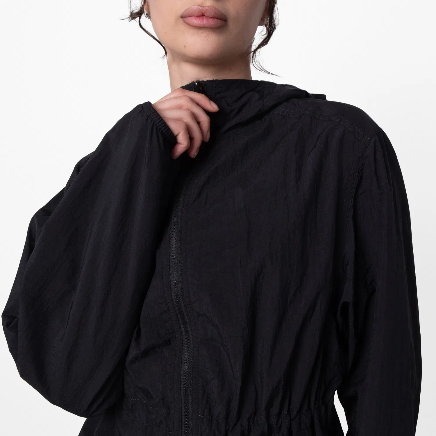 Куртка нейлоновая с капюшоном Nylon Hooded Jacket Burberry, Black — фото 2