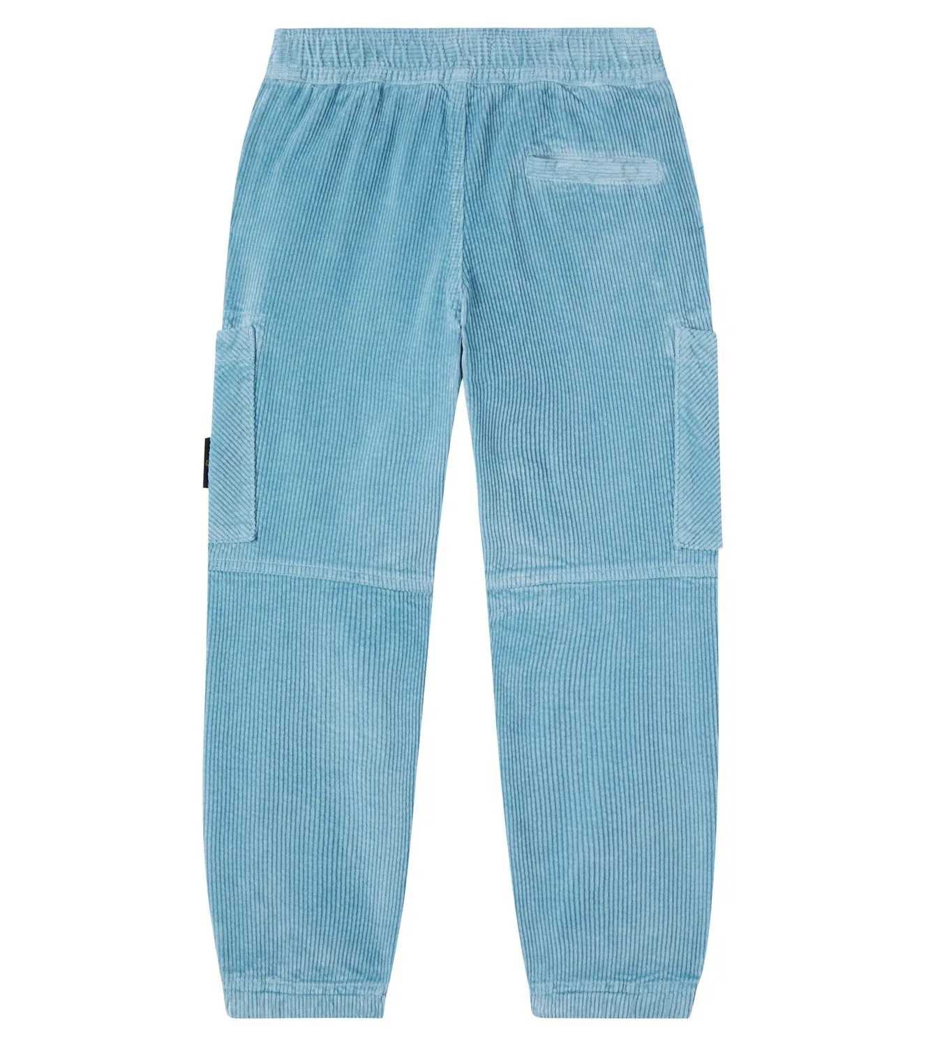 Карго-брюки из смесового хлопка в рубчик Stone Island Junior, синий — фото 4