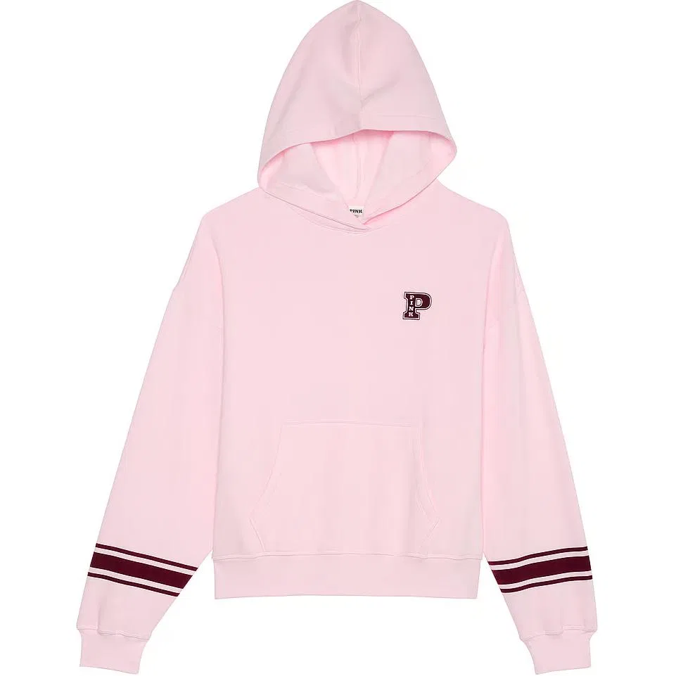 Толстовка с капюшоном Fleece Campus, Victoria's Secret, Pink Tulip