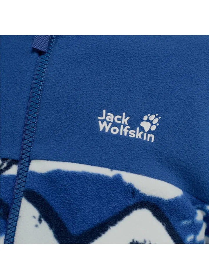 Флисовая куртка с принтом Paw Era 100 Jack Wolfskin, синий — фото 4