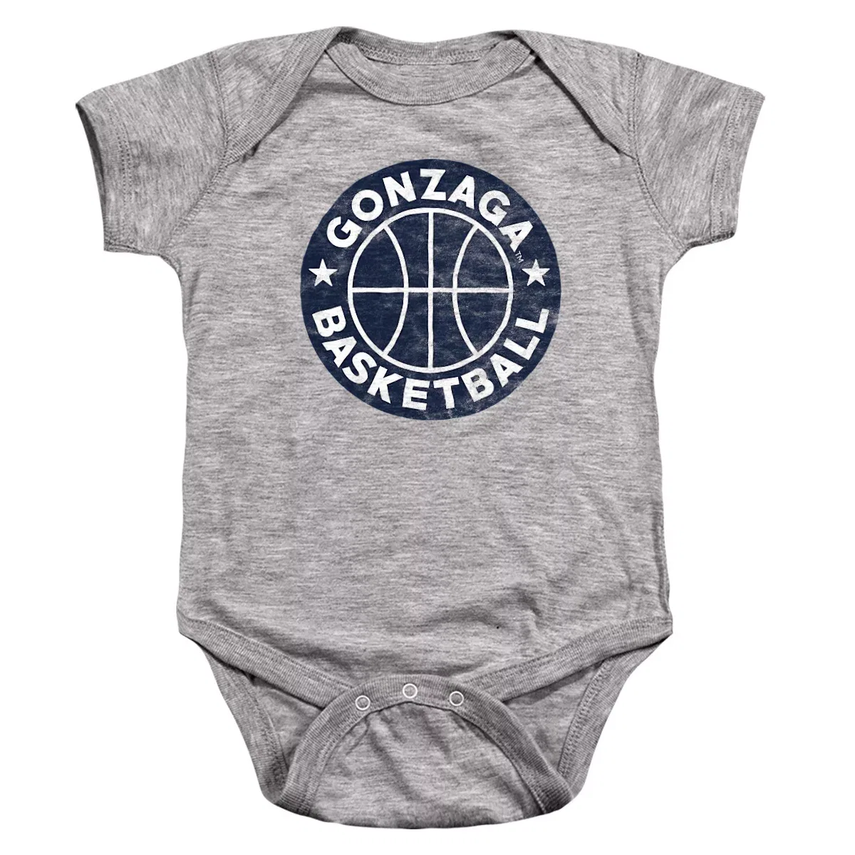 Детский боди-комбинезон с коротким рукавом NCAA Basketball Circle, Цвет Athletic Heather