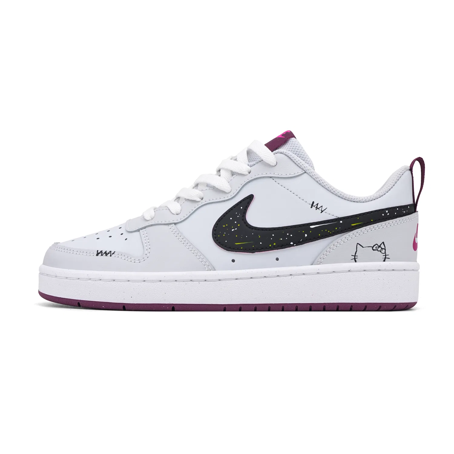 Детские скейтборд-кроссовки Nike Court Borough, Black Gray