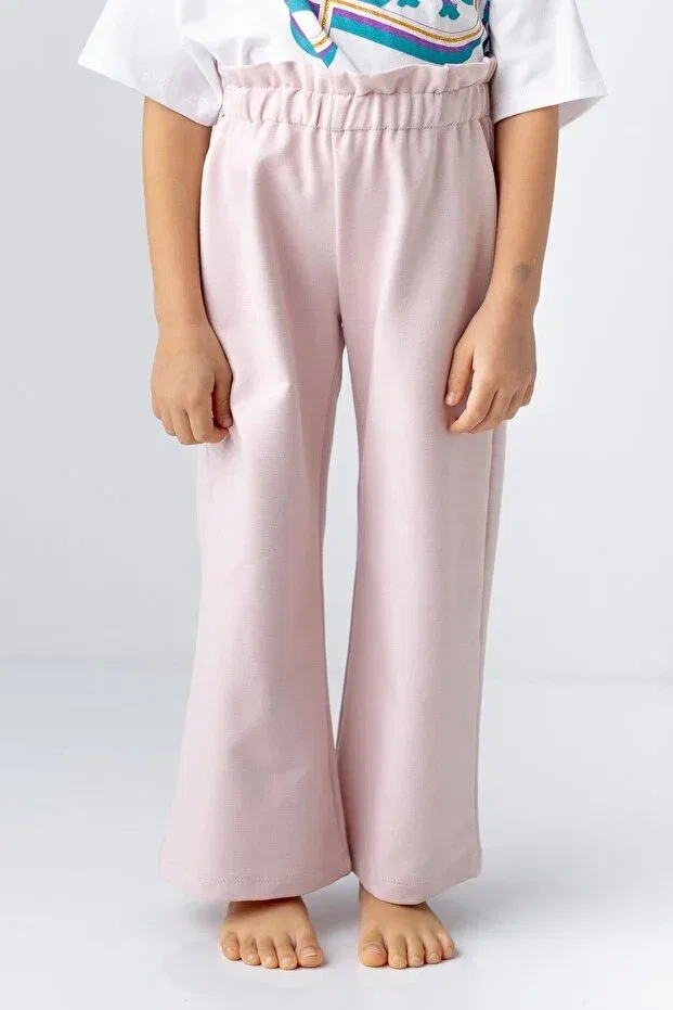 Детские спортивные штаны для девочек с широкими штанинами Zeyland, Pink