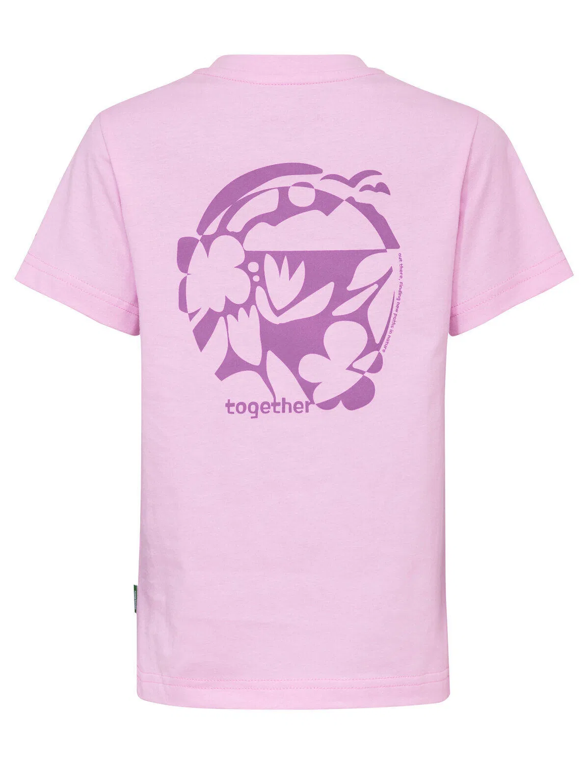 Детская хлопковая футболка Lezza T-Shirt Vaude, Himbeerrosa — фото 2