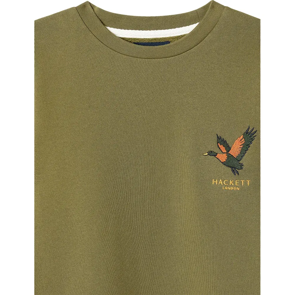 Детский свитшот для мальчиков Duck Hackett, Green — фото 3