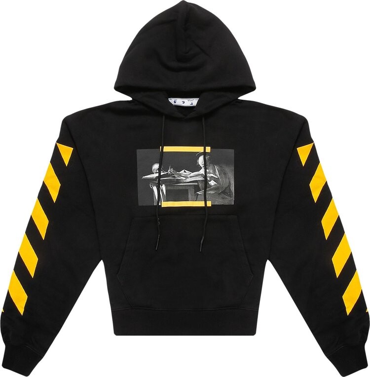 

Худи Off-White Caravaggio Painting Over Hoodie 'Black/Multicolor', черный