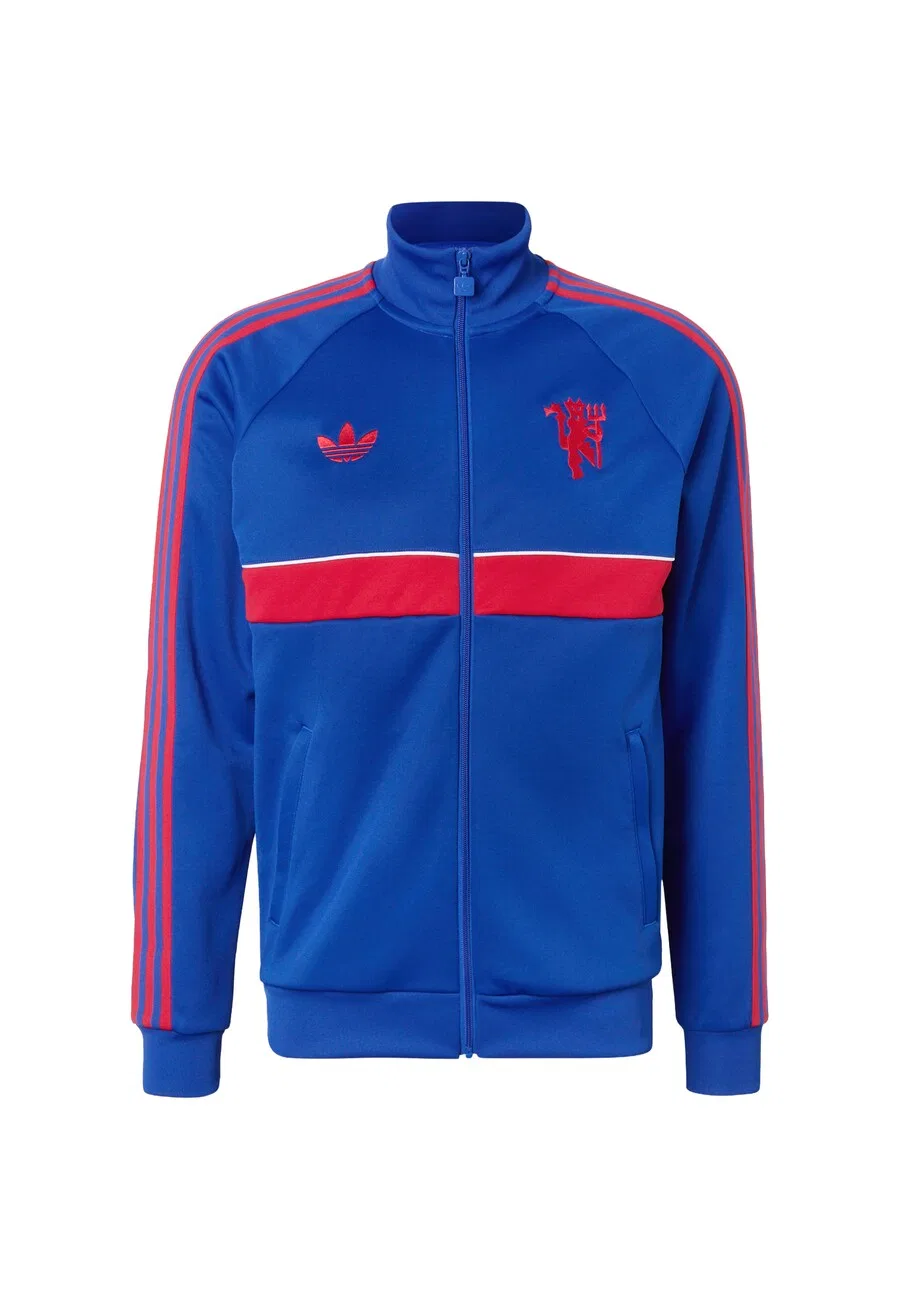 Тренировочная куртка ADIDAS PERFORMANCE 'Manchester United' в королевском синем цвете
