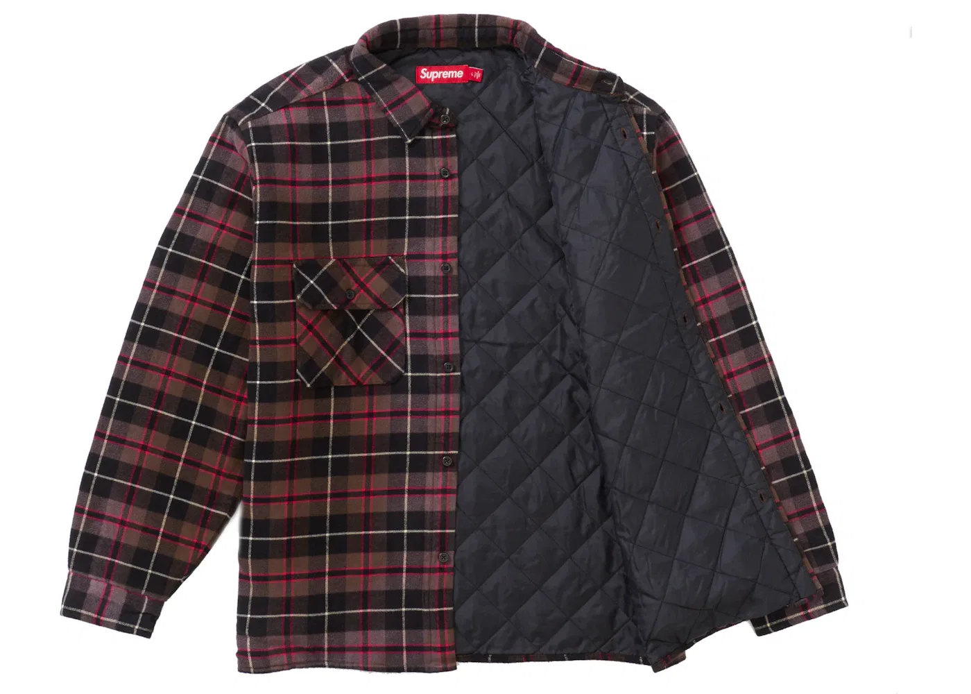 Мужская стеганая рубашка с принтом Shirt Supreme, Grey — фото 2