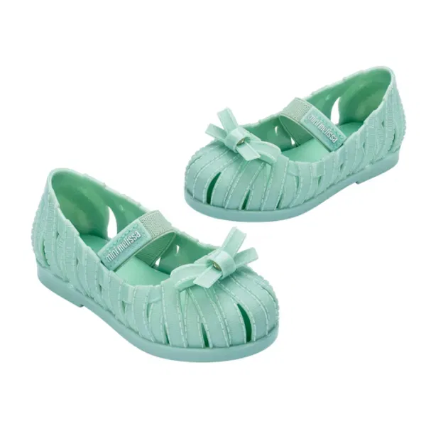 Сандалии балетки Melissa Kids, Mint — фото 4