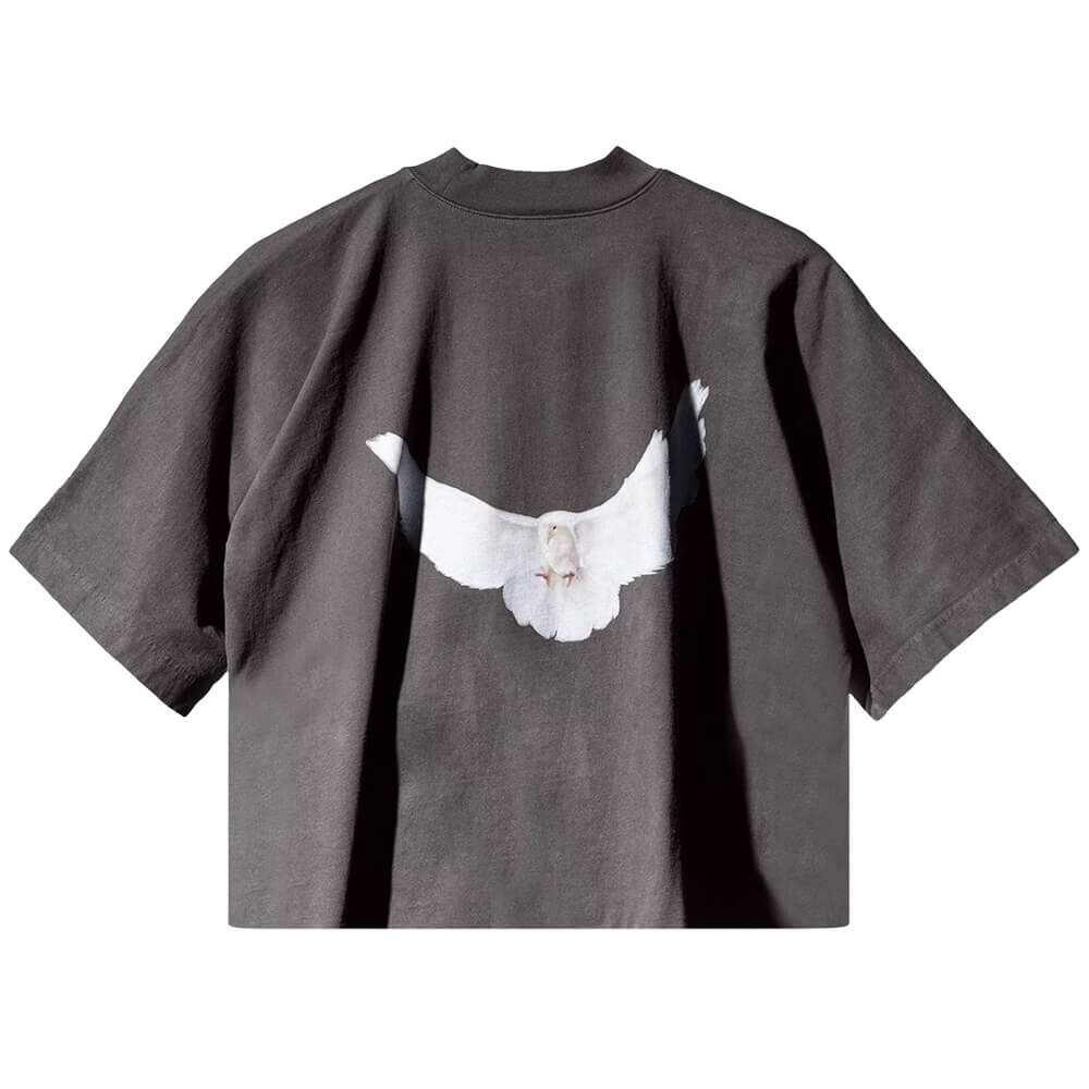 Футболка Yeezy Gap Engineered by Balenciaga Dove No Seam, темно-серый — фото 2