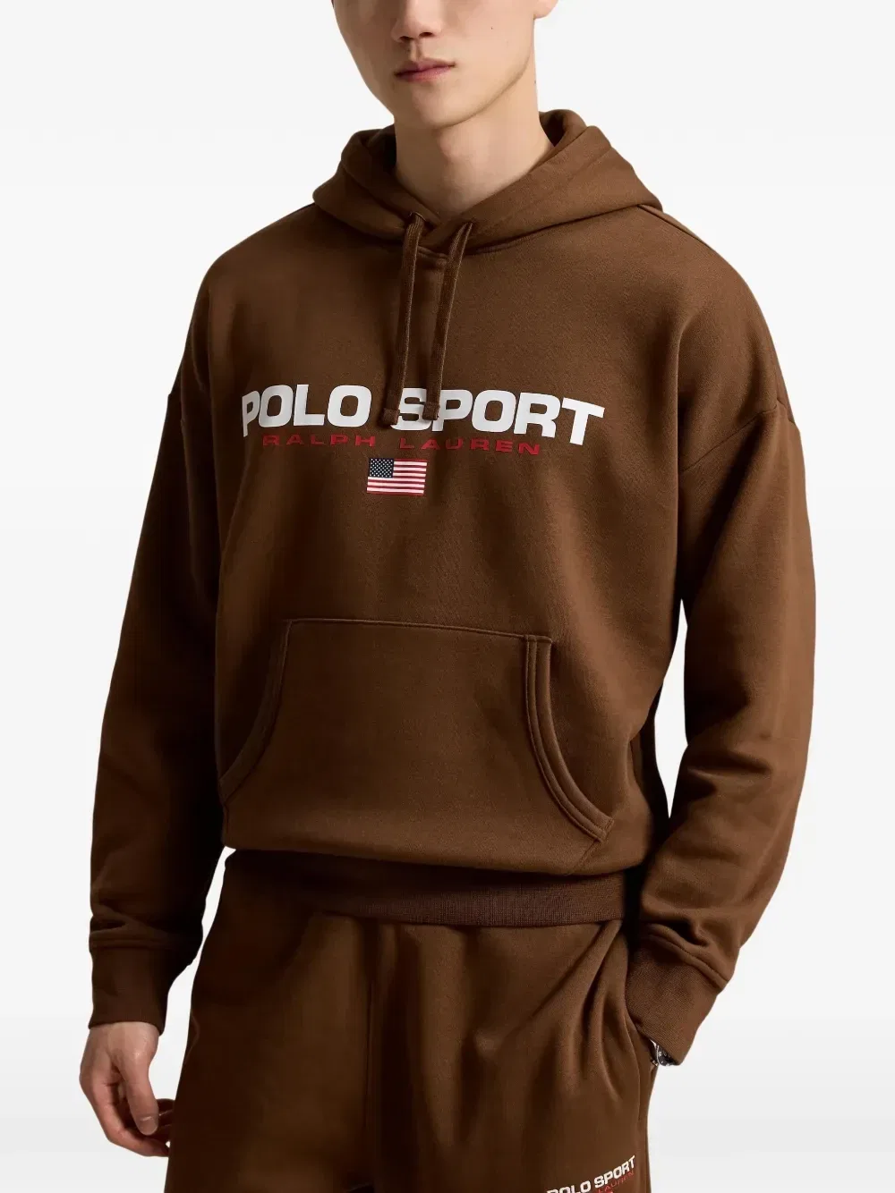 Худи Polo Sport с логотипом Polo Ralph Lauren, коричневый — фото 3