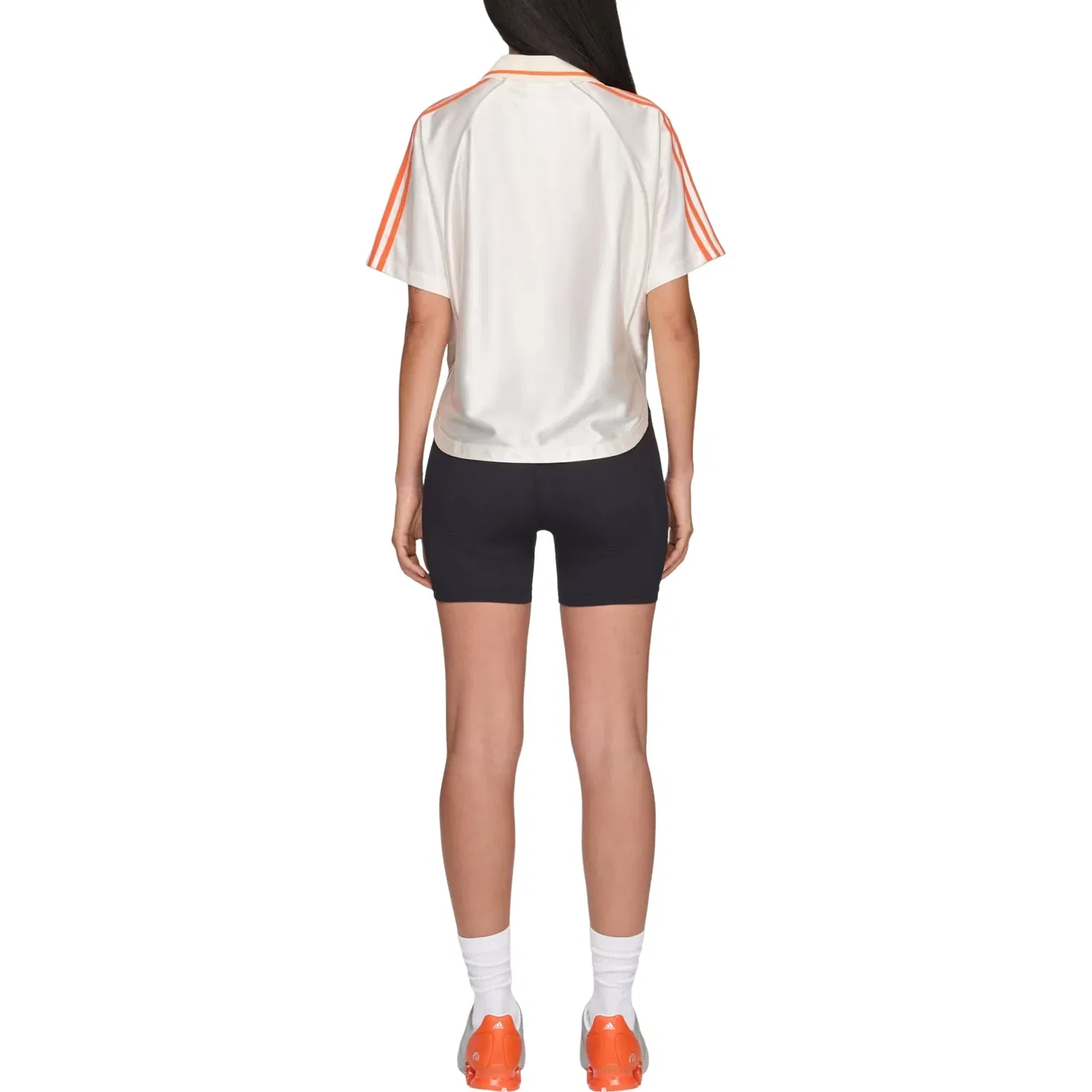 Женская игровая майка Miaou Cropped Jersey Asia Sizing 'Chalk White' adidas, Chalk White — фото 4