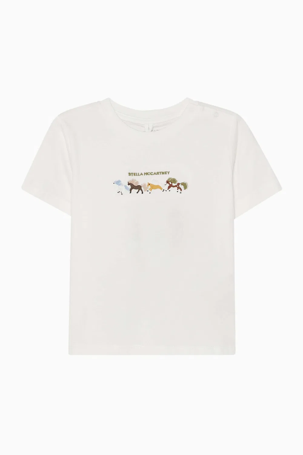 Футболка с принтом лошади Stella McCartney