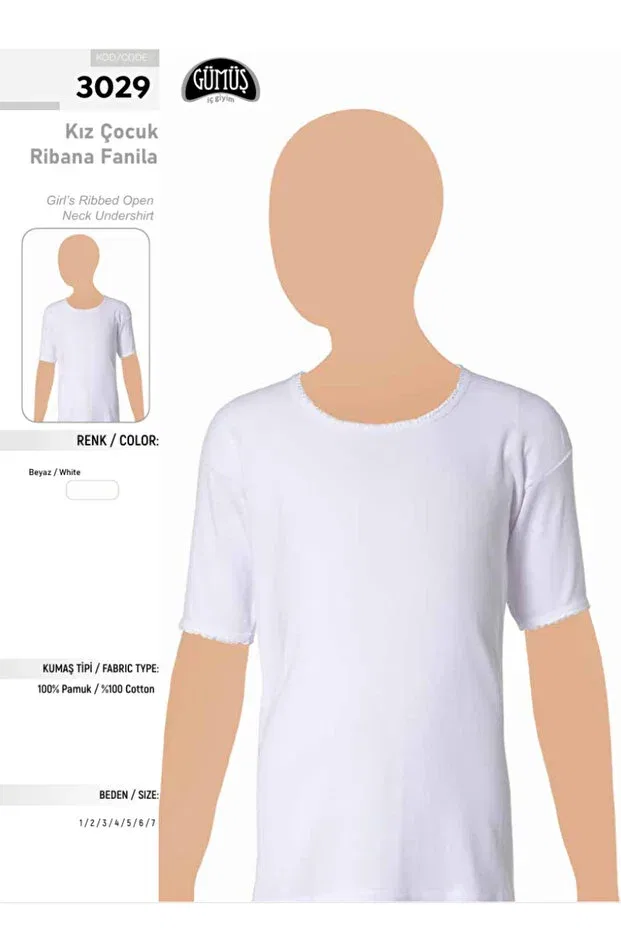 Детское нижнее белье для девочек хлопковое комплект 12 шт Benali, White-3029