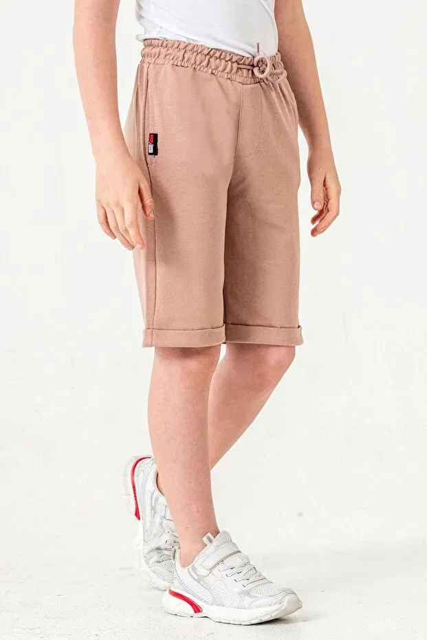 Детские шорты для мальчиков хлопковые Mışıl Kids, Beige — фото 3