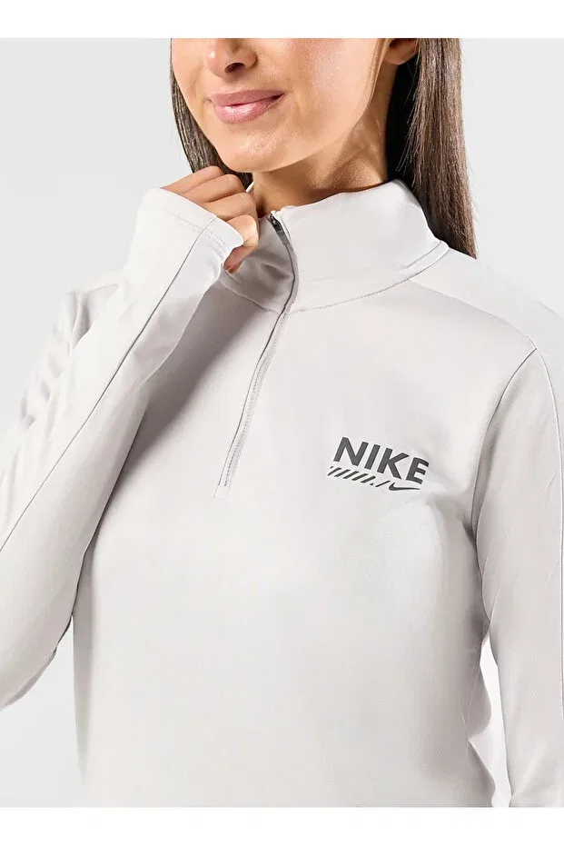 Женская футболка с длинным рукавом Nike, Gray — фото 3