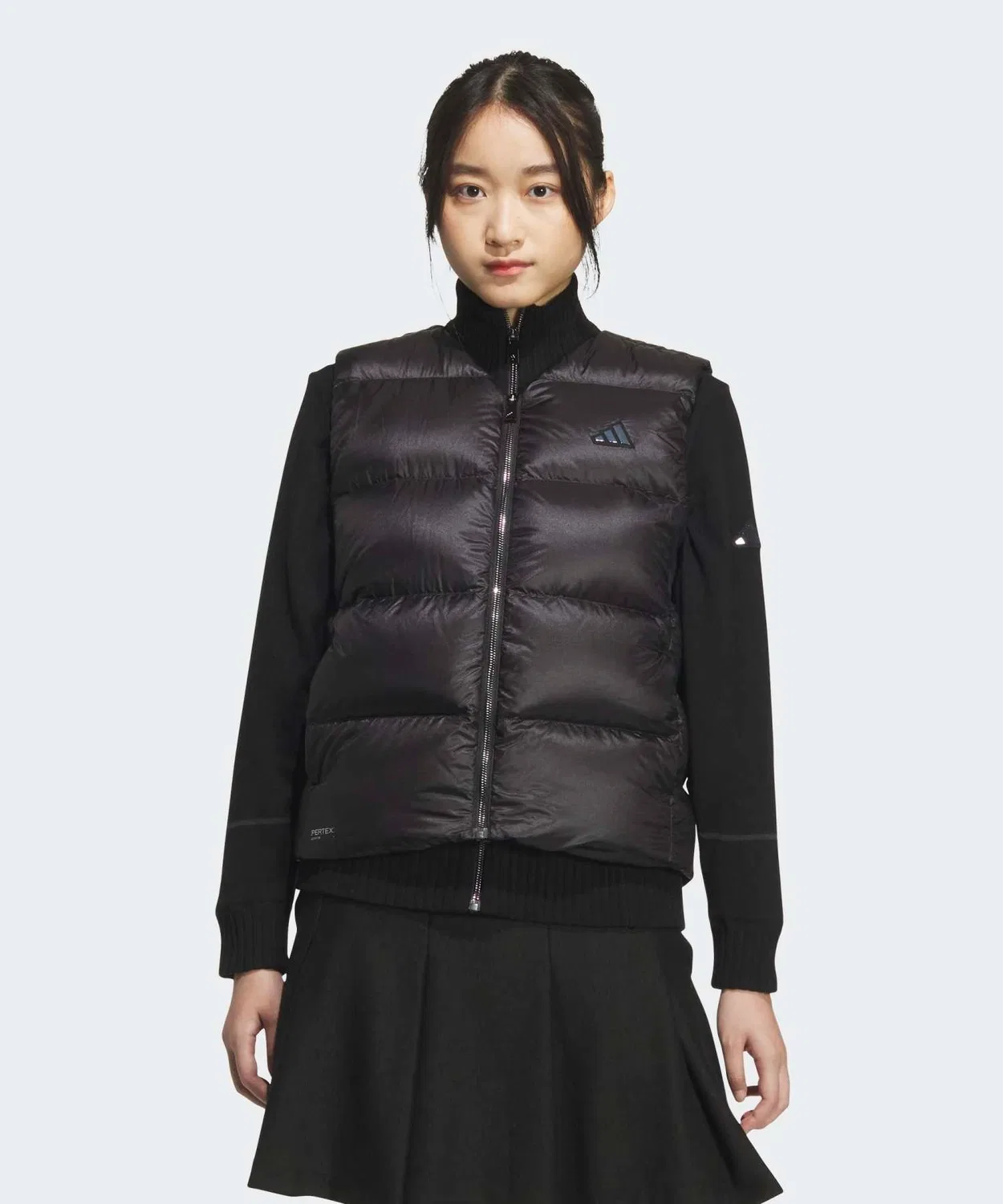Женский жилет с принтом Pertex Quantum Full Zip Adidas Golf, Black