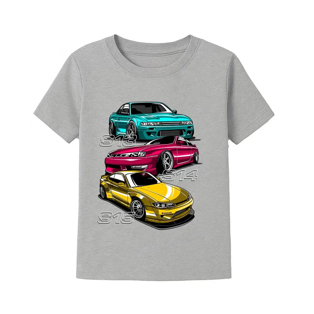 Футболка с принтом JDM car graphic Yoo Street, серый