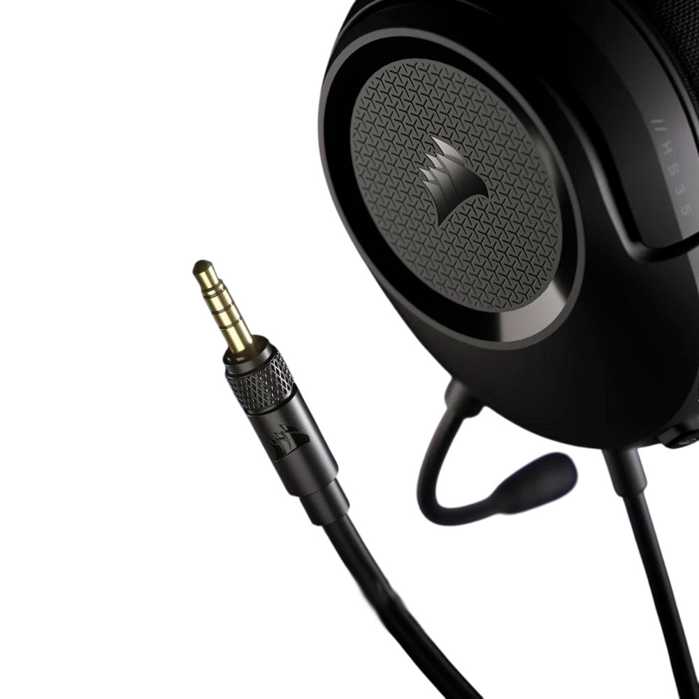 Гарнитура игровая Corsair HS35 v2, чёрный/синий — фото 2
