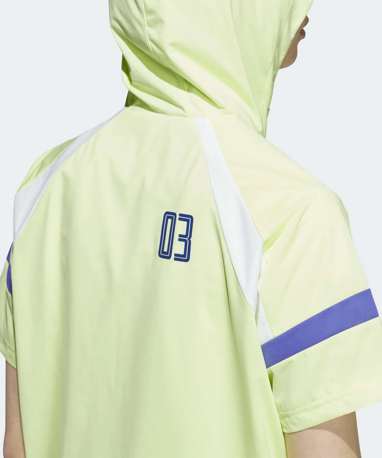 Женская анорак-куртка с капюшоном и полузастежкой, без рукавов, Adidas, Yellow — фото 4
