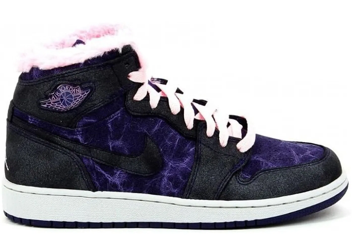 Детские кроссовки Lifestyle Jordan 1 Retro Hi Premier Jordan, Imperial Purple/Liquid Pink-Purple Earth
