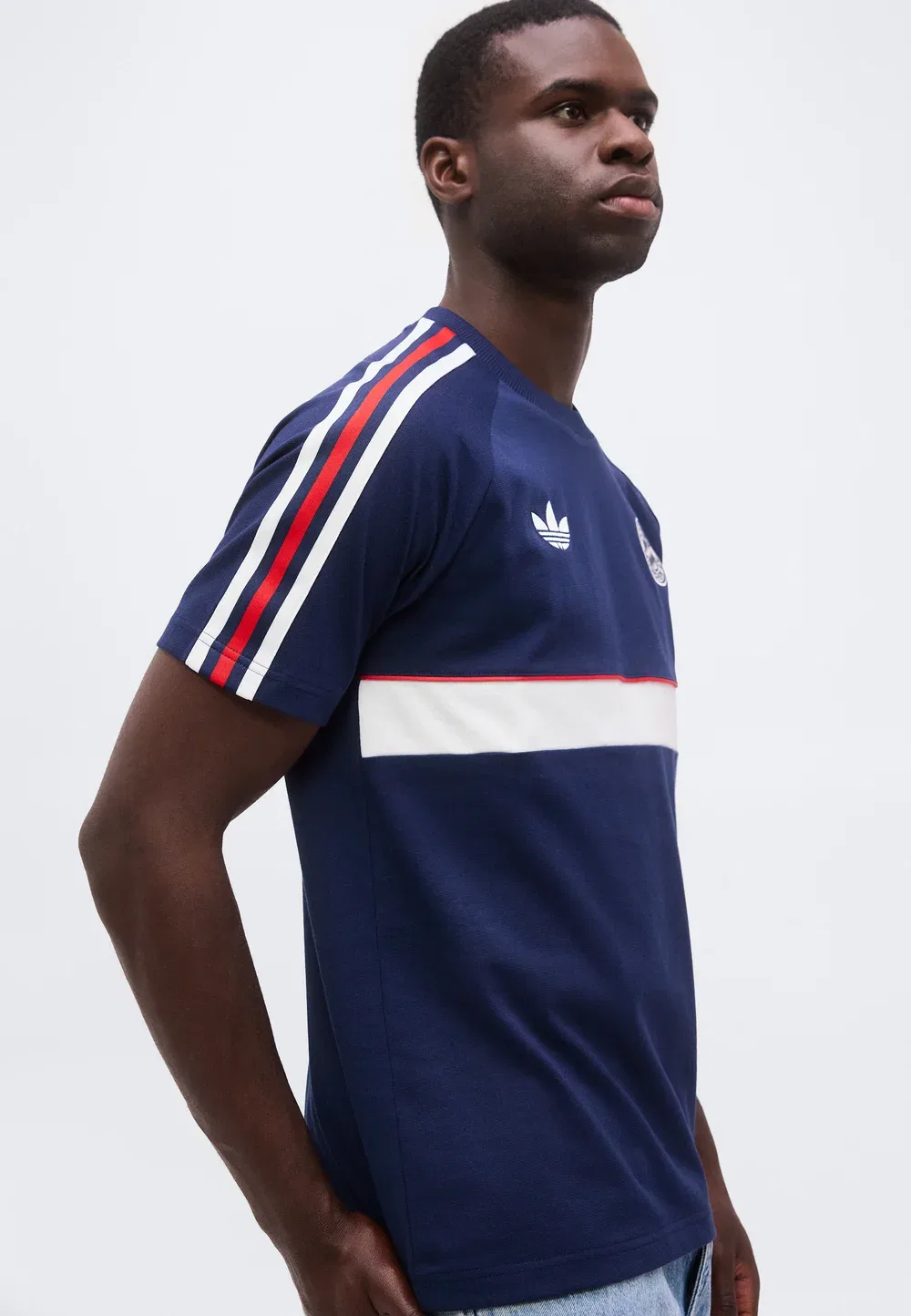 Футбольный клуб "Бавария Мюнхен" - клубная форма Adidas Originals, Night Indigo/Core White — фото 4